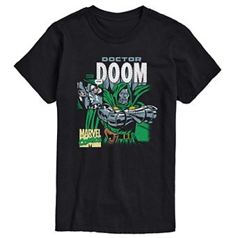 Big & Tall Marvel Doctor Doom Comic Panel Distressed Graphic Tee