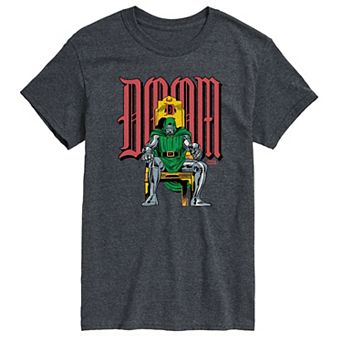 Big & Tall Marvel Doctor Doom Throne Distressed Graphic Tee