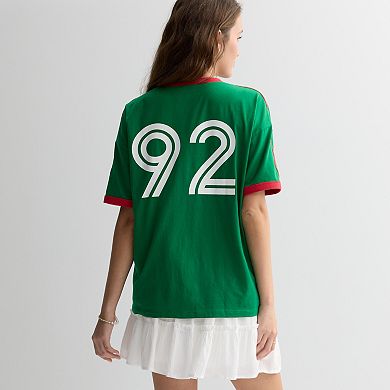 Juniors' Mexico Jersey Style Graphic Tee