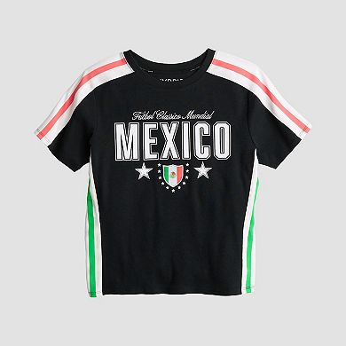 Juniors' Classic Mexico Graphic Baby Tee