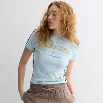 Juniors' Argentina Athletics Graphic Baby Tee