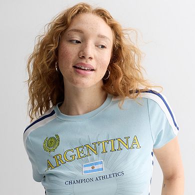 Juniors' Argentina Athletics Graphic Baby Tee