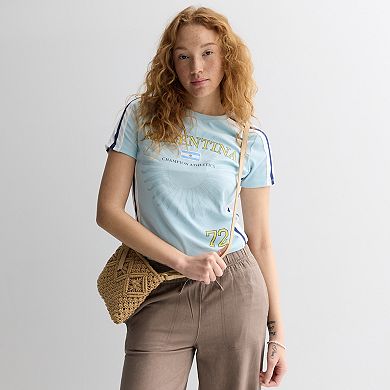 Juniors' Argentina Athletics Graphic Baby Tee