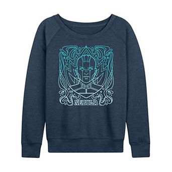 Women's Marvel Guardians Of The Galaxy Nebula Nouveau French Terry Long Sleeve Tee