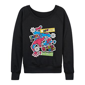 Women's Marvel Spider-Man French Terry Long Sleeve Tee