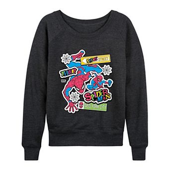 Women's Marvel Spider-Man French Terry Long Sleeve Tee