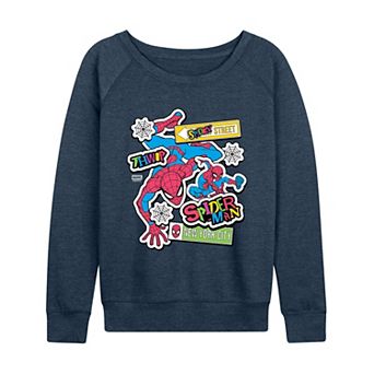 Women's Marvel Spider-Man French Terry Long Sleeve Tee