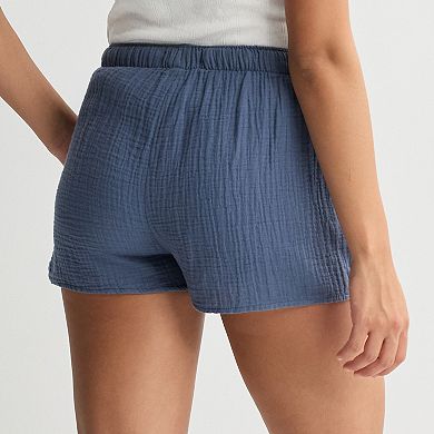 Juniors' SO® Mid Rise Double Gauze Shorts