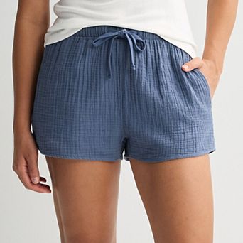 Juniors' SO® Mid Rise Double Gauze Shorts