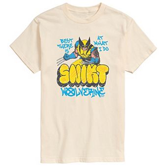 Big & Tall Marvel Wolverine Snikt Graffiti Graphic Tee