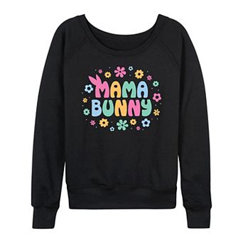 Women's Mama Bunny French Terry Long Sleeve Tee