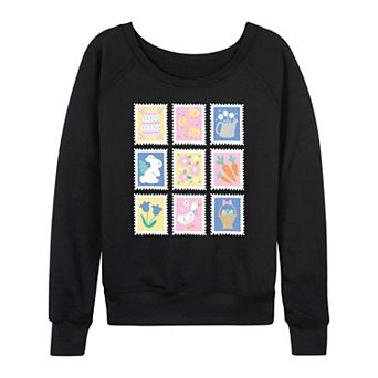Women's Easter Stamps French Terry Long Sleeve Tee
