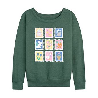Women's Easter Stamps French Terry Long Sleeve Tee