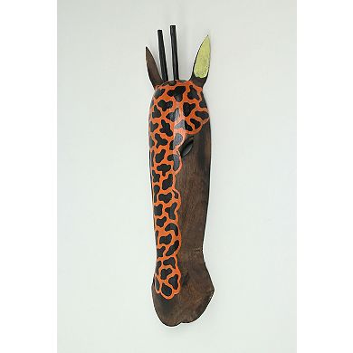 African Giraffe Jungle Mask Africa Decor Wall Hanging Large