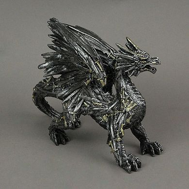 Dragon of Blades Decorative Fantasy Statue Home Decor Figurine Sword Sculpture