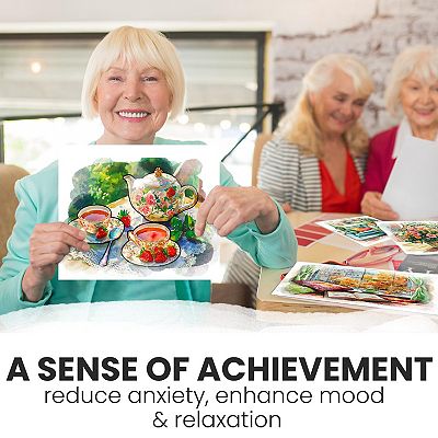 QUOKKA Cozy Home Water Painting Dementia Activities Craft Set