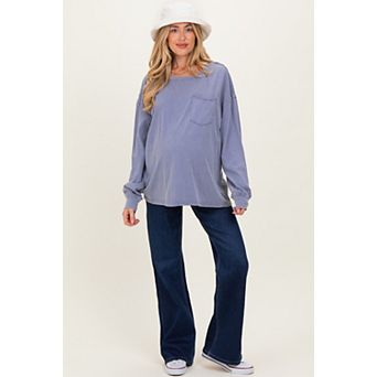 Maternity Dark Wash Maternity Flare Jeans