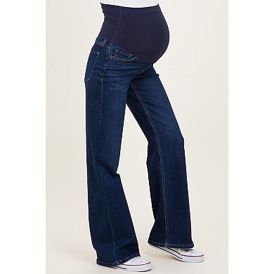 Maternity Dark Wash Maternity Flare Jeans
