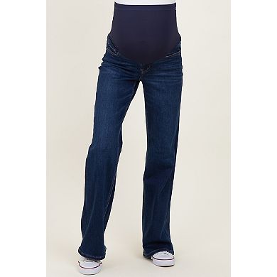 Maternity Dark Wash Maternity Flare Jeans