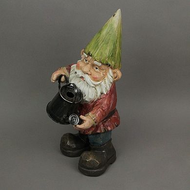 Garden Gnome With Watering Can Home Garden Decor Sculpture Lawn Yard Decoration