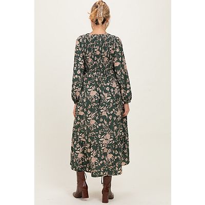 smocked fitted maternity midi dress Jasper Midi Sweater Dress main image 0