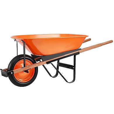 Garden Wheelbarrow Cart with Solid Foam Wheel and Padded Handle