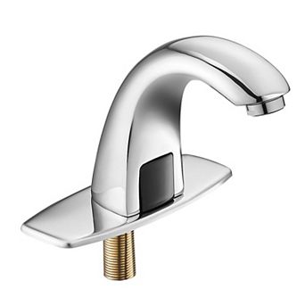 Touchless Bathroom Faucet with Infrared Sensor and Adjustable Water Temperature
