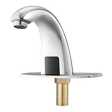 Touchless Bathroom Faucet with Infrared Sensor and Adjustable Water Temperature