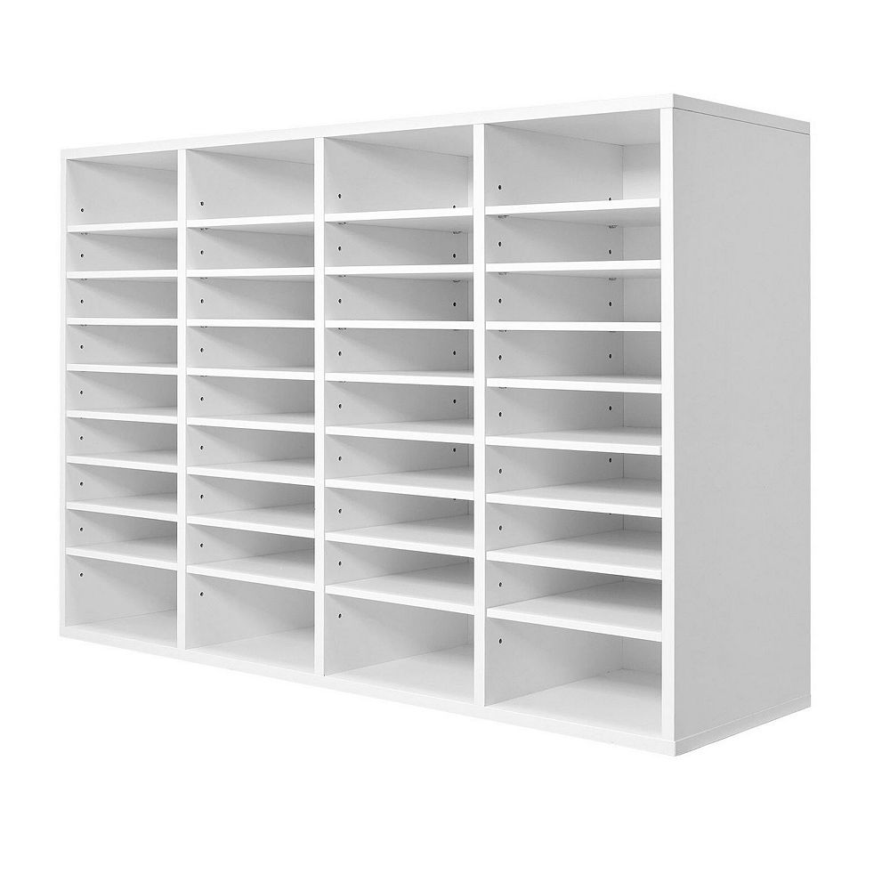 36-Slot Literature Organizer with Adjustable Shelves for Office or ...
