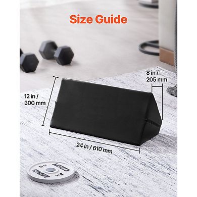 Home Gym Preacher Curl Pad for Barbell and Dumbbell Workouts - Black