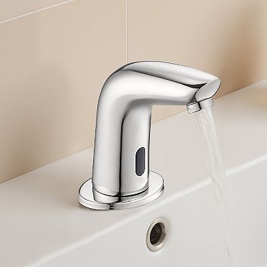 Touchless Bathroom Faucet with Infrared Sensor and 6.3-Inch Sensing Range