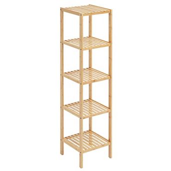 Five-Tier Corner Shelf Organizer for Living Room or Bathroom