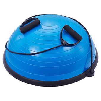 Half Balance Exercise Ball Trainer with Resistance Bands, Portable Home Gym Tool