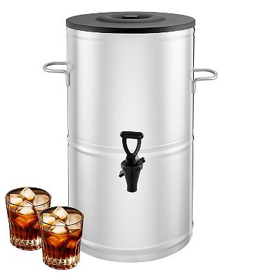4-Gallon Iced Tea Dispenser with Drip-Free Spigot and Stainless Steel Handle