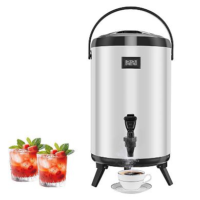 Insulated Beverage Dispenser with Real-Time Temperature Display and Spigot