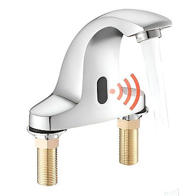 Touchless Sink Faucet with Infrared Sensor, Standard Fit, and Rust-Resistant Brass