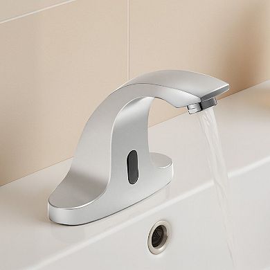 Touchless Sink Faucet with Infrared Sensor, Standard Fit, and Rust-Resistant Brass