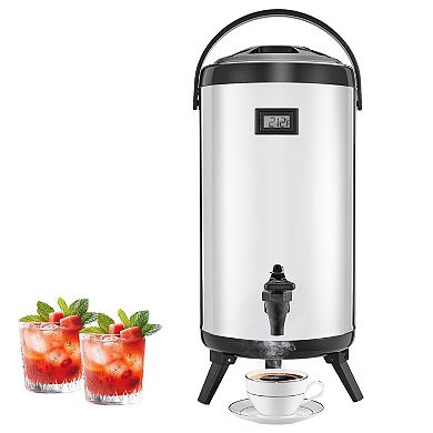 Portable Beverage Dispenser with Spill-Free Spigot and Non-Slip Handle