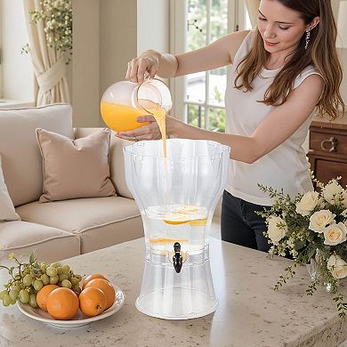 3.4-Gallon Self-Serve Drink Dispenser for Events, Cookouts, and Home Entertaining