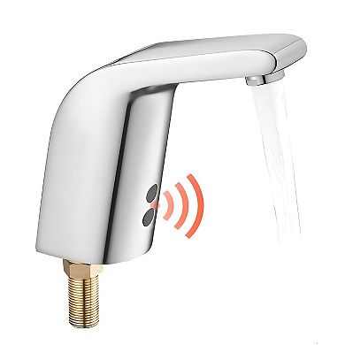 Touch-Free Bathroom Faucet with Infrared Sensor and 6.3-Inch Activation Range