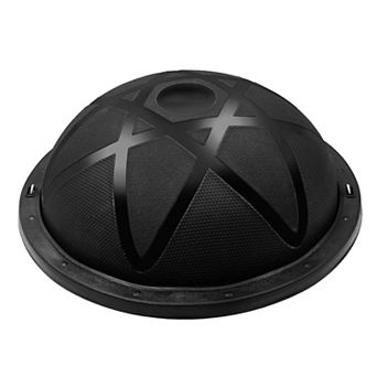 Half Exercise Ball Balance Trainer, 23-Inch Core Balance Board for Home Workouts - Black