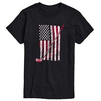 Big & Tall USA Flag Graphic Tee