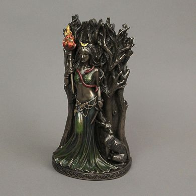 Bronze Resin Hecate Greek Goddess Of Magic Sculpture Home Decor Art Myth Statue