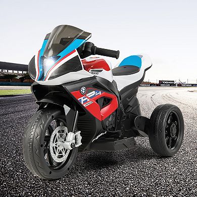 12V Kids Ride On Motorcycle With Training Wheels And USB Music