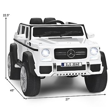 12V Licensed Mercedes-Benz Kids Ride On Car-White