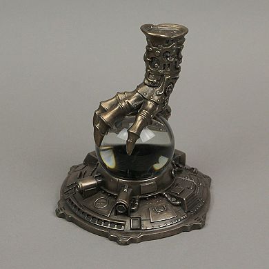 Bronze Resin Steampunk Dragon Claw Crystal Ball Statue Decorative Glass Orb Art