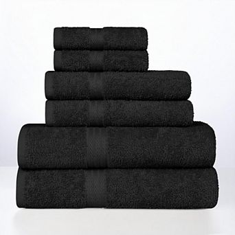SUPERIOR Miami Cotton Quick-Drying 6 pc Towel Set