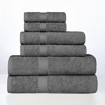 SUPERIOR Miami Cotton Quick-Drying 6 pc Towel Set