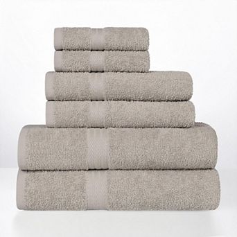SUPERIOR Miami Cotton Quick-Drying 6 pc Towel Set