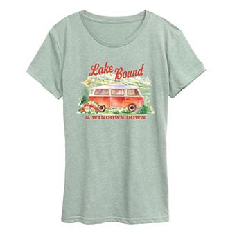 Women's Lake Bound & Windows Down Graphic Tee